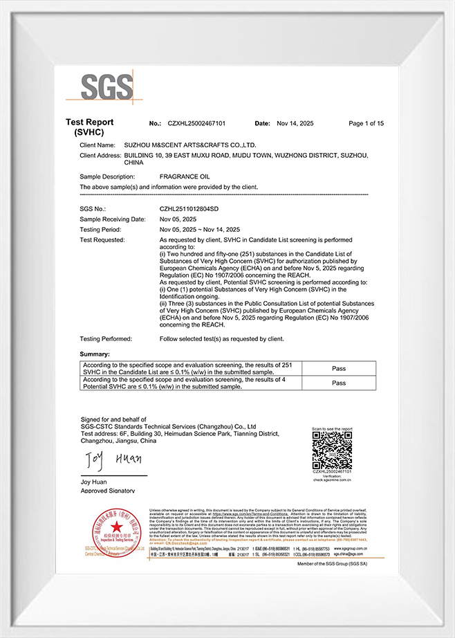 REACH test report