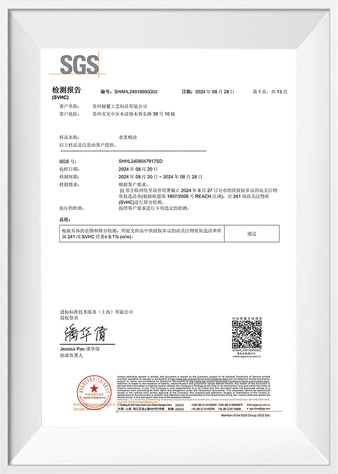 REACH test report
