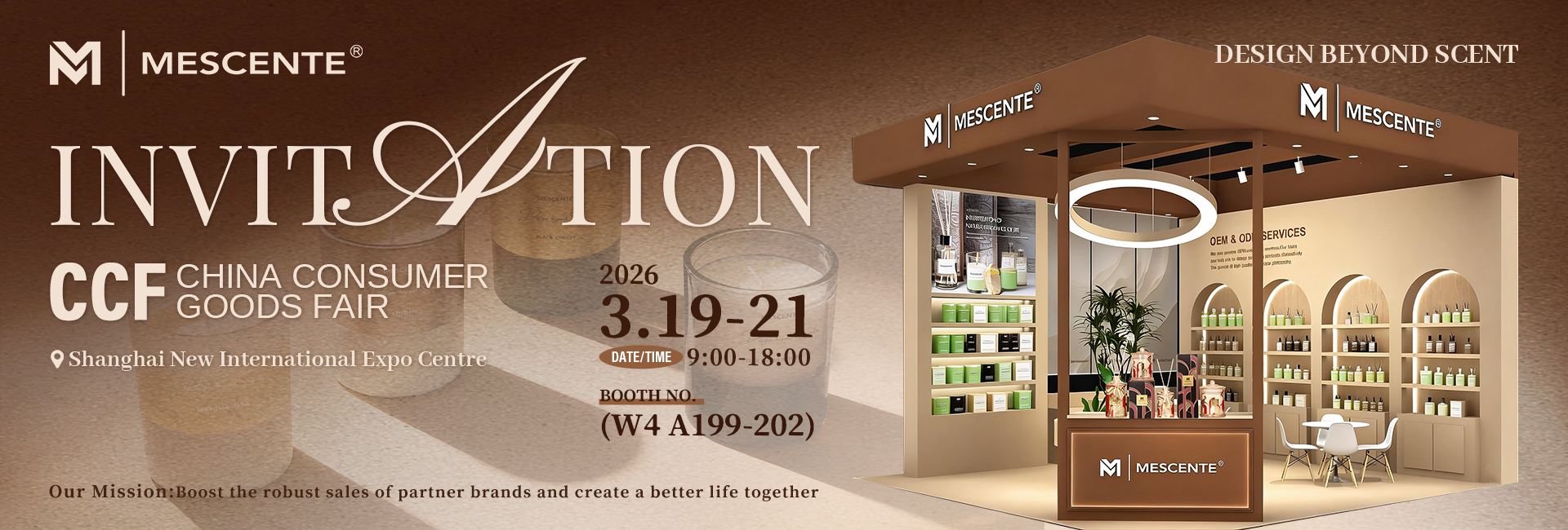 Join MESCENTE at the 2026 CCF Shanghai Consumer Goods Fair
