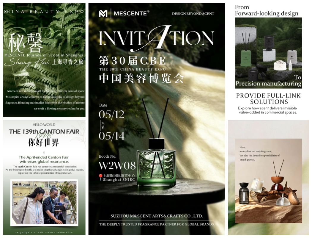 Suzhou M&SCENT Arts & Crafts Co., Ltd. to Exhibit at the 30th China Beauty Expo