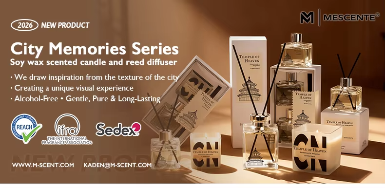 City Memories: Soy Wax Candles & Reed Diffusers – MESCENTE 2026