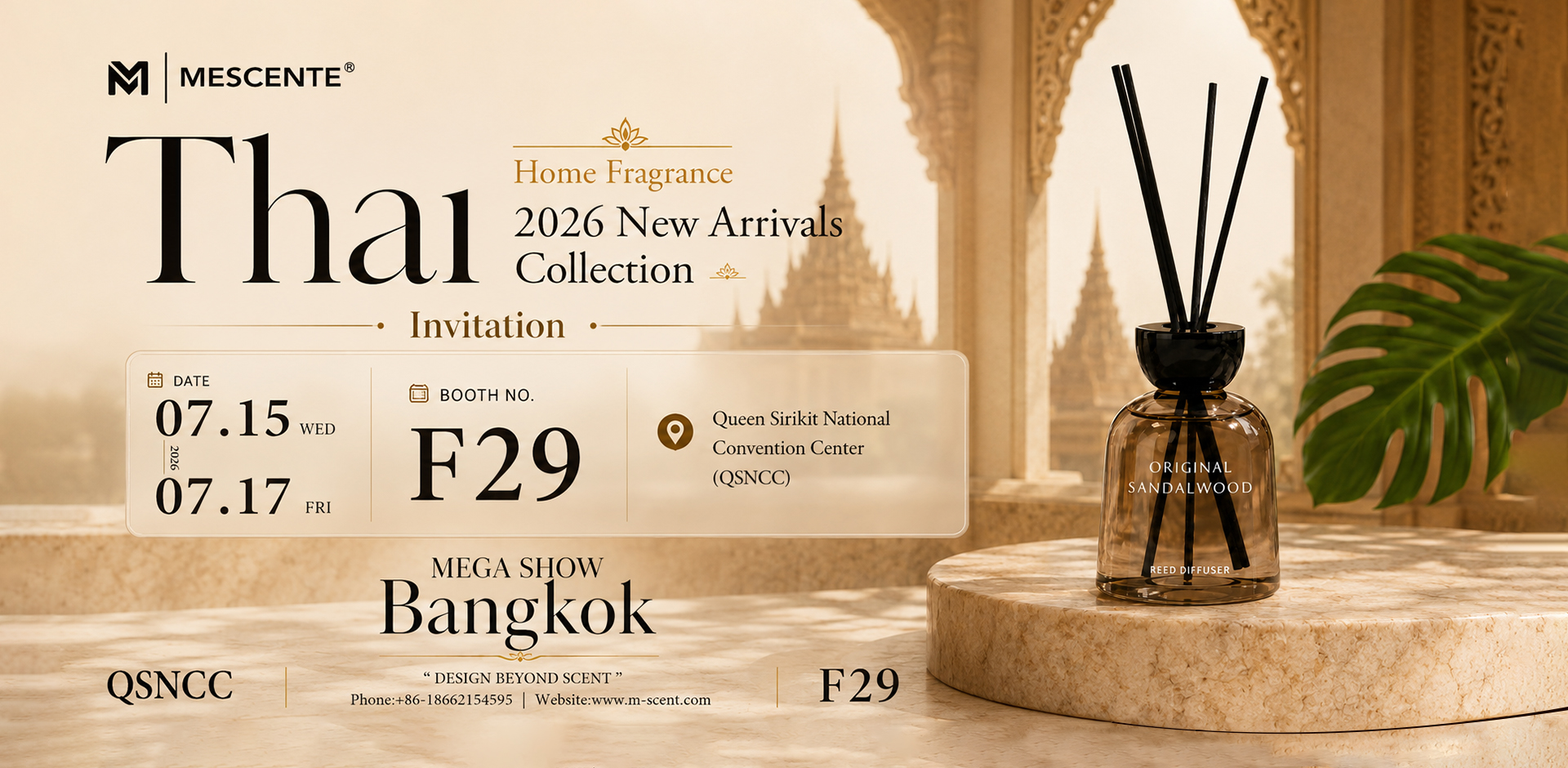 MESCENTE New Thai-Inspired Home Fragrance Collection | Coming Soon at Bangkok MEGA SHOW 2026