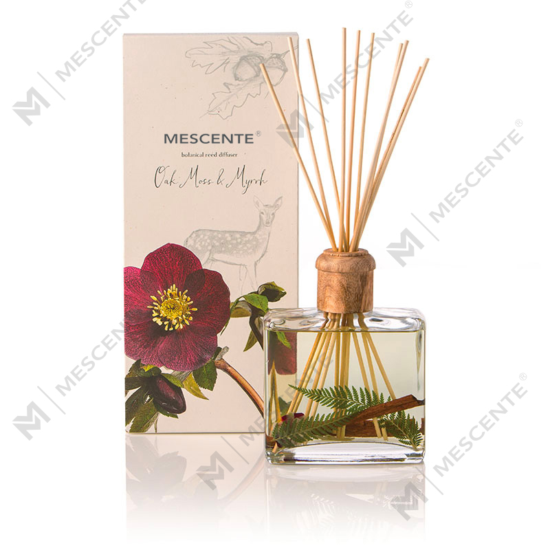 Luxury Flower Sola Wood Aroma Reed Diffuser With Box