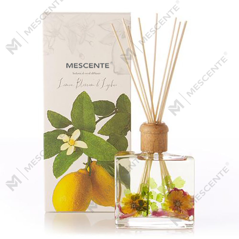 Luxury Flower Sola Wood Aroma Reed Diffuser With Box