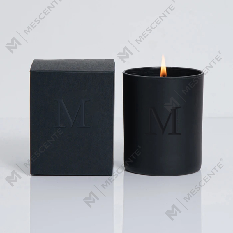 Luxury Black Unique Jars Wedding Decorative Scented Soy Candles With Crystals