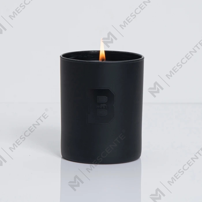 Luxury Black Unique Jars Wedding Decorative Scented Soy Candles With Crystals