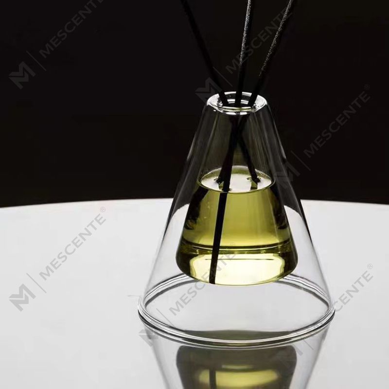 Large Hex Essenza Unique Glass Bottle White Frosted Extra Air Aroma Reed Diffuser Home Fragrance, Reed Diffusers Christmas