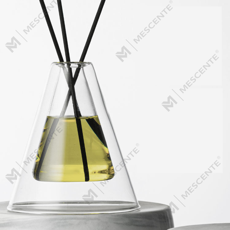 Large Hex Essenza Unique Glass Bottle White Frosted Extra Air Aroma Reed Diffuser Home Fragrance, Reed Diffusers Christmas