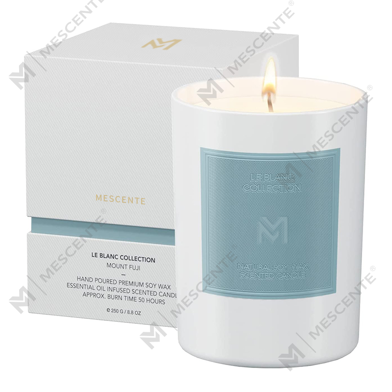 M&Scent Wholesale Custom Luxury Black Glass Jar Christmas Aromatherapy Soy Wax Candle Sets