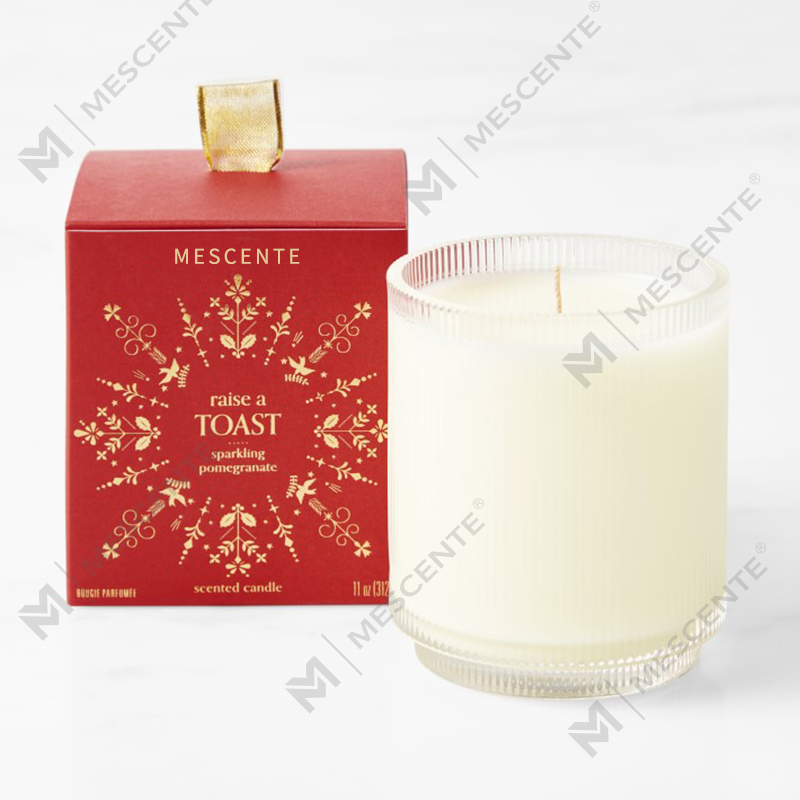 M&Scent Custom Made Logo Homemade Organic Clarity Scented Soy Candles Private Label In Glass Jar
