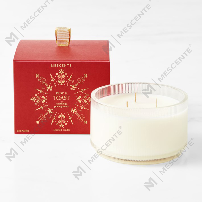 M&Scent Custom Made Logo Homemade Organic Clarity Scented Soy Candles Private Label In Glass Jar