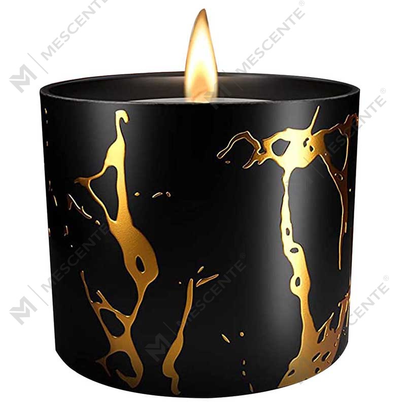 Luxury Big Size Custom Personalized Ceramic Home Decor Cereal Gold Candle Jar Handmade Soy Wax Scented Candles Gifts Set