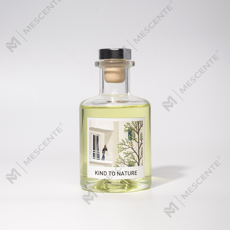 M&Scent Luxury Decorative Large Bottle Essential Oil Reed Diffuser with Dried Flower Gift Set