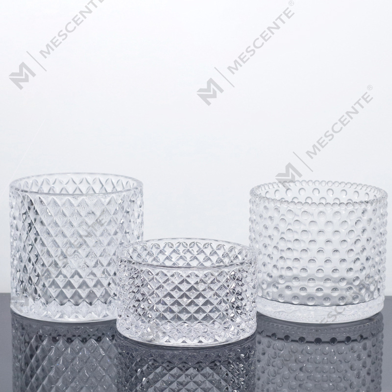 M&Scent Large 3 Wick Pink Candle Jars With Lids In Bulk, Ceramic Candle Jar For Candle Making