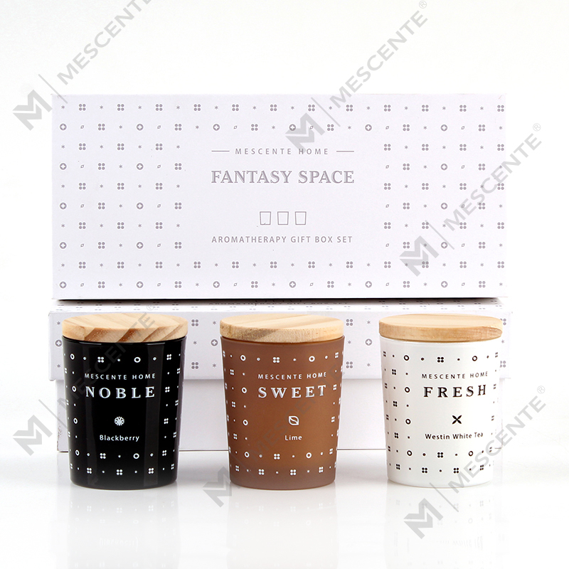 M23352 3 Pack Household Soy Wax Aromatherapy Scented candle set
