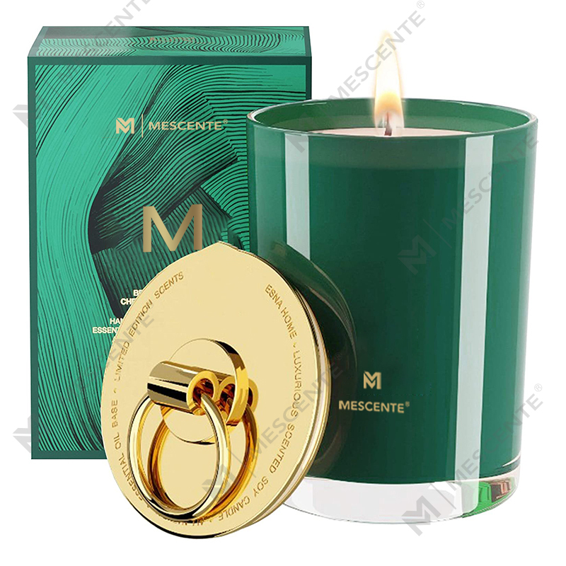 M&Scent Luxury White Soy Wax Logo Personalised Wedding Scented Candles, Custom Camp Candle