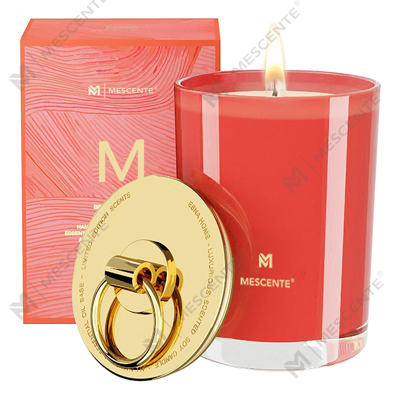 M&Scent Luxury White Soy Wax Logo Personalised Wedding Scented Candles, Custom Camp Candle