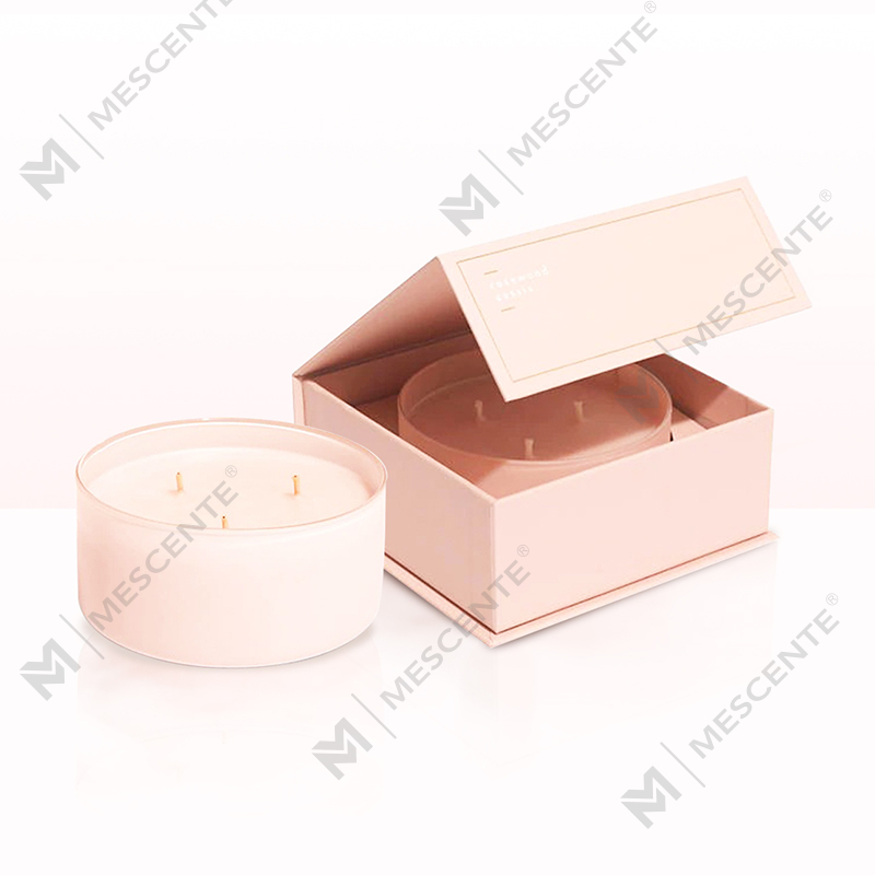 M&Scent Luxury Large 3 Wick Scented Candles With Woodne Lid