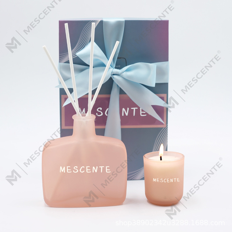 Candle and Reed Diffuser Gift Set, Scented Candles Aroma Reed Diffuser
