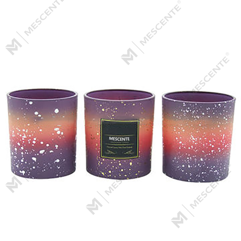 M&Scent Wholesale Custom Empty Frosted Candle Jars For Candle Making With Lid
