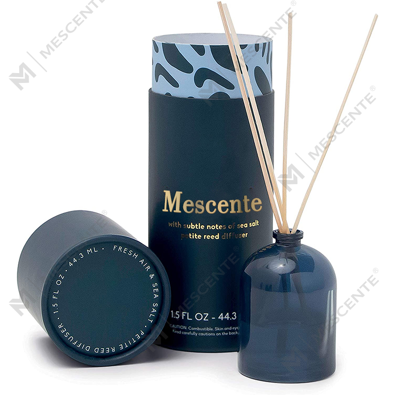 M&Scent Luxury Custom Large Rose Gold Glass Bottle Flower Private Label Liquid Reed Diffuser With Gift Box