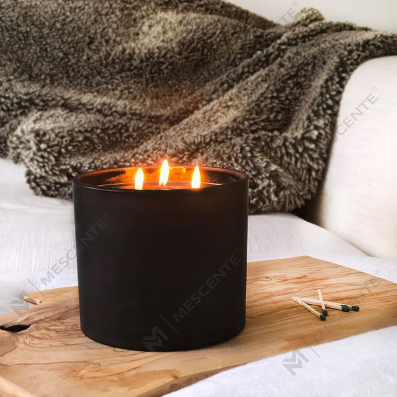 M&SCENT Natural Christmas Widely Used Glass Jar Scented Soy Wax Candle with Folding Box