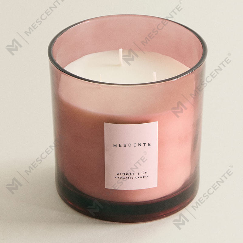 M&Scent Luxury Custom 3 Wick Soy Candles With Woodne Lid A29273-1