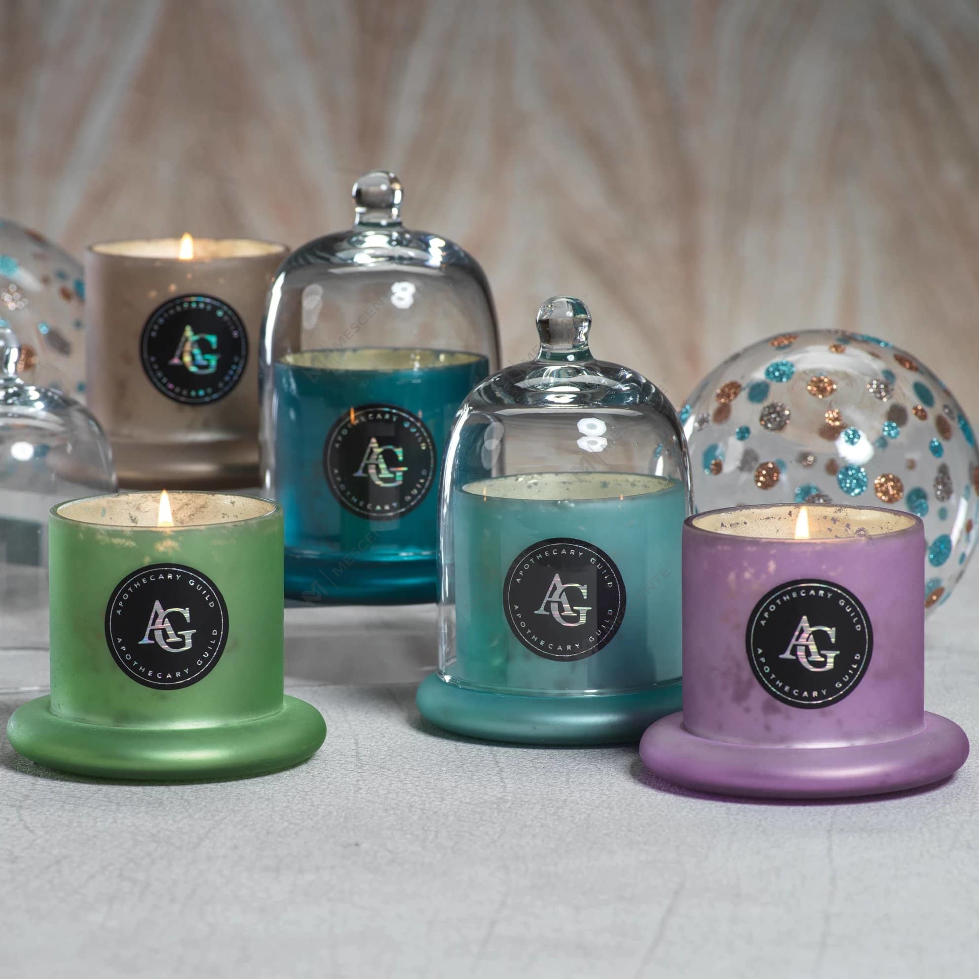 M&Scent Decorative Romantic Wedding Bell Jar Glass Dome Cover Scented Candle  A29275