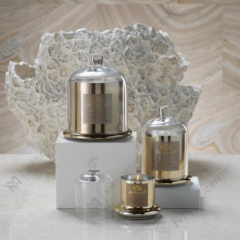 M&Scent Decorative Romantic Wedding Bell Jar Glass Dome Cover Scented Candle  A29275