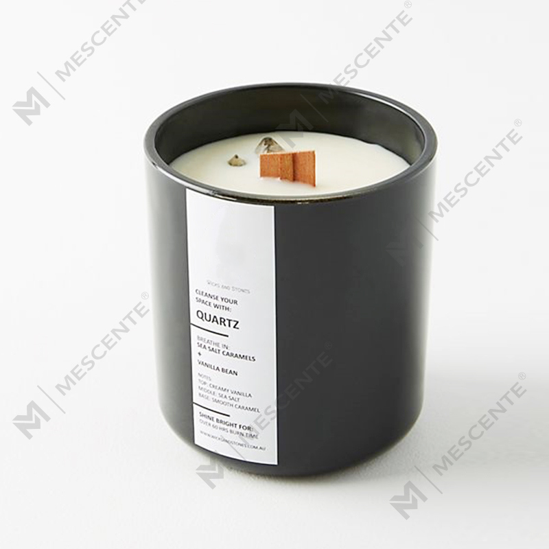 Mescente private label white tea scented soy candles In Jars