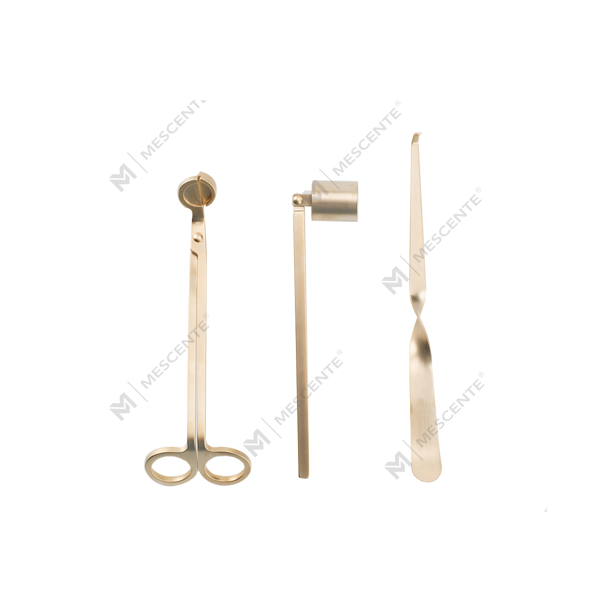 Mescente Gold Candle Wick Snuffer Set With Gift Box A991330-1	