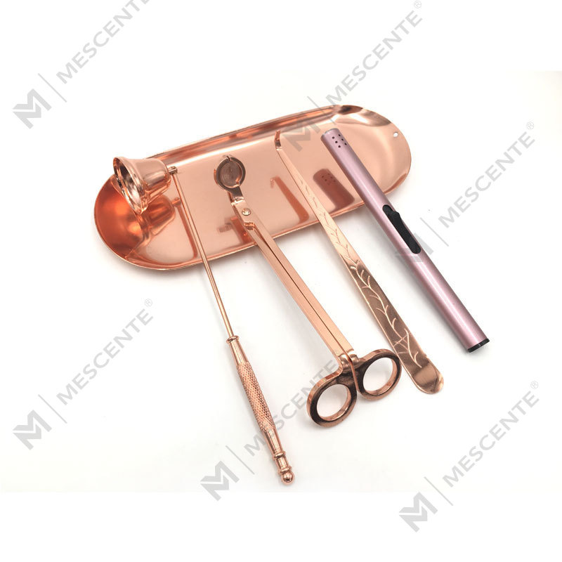 Mescente 4 In 1 Candle Snuffer Wick Trimmer Dipper Set A99133-3		
