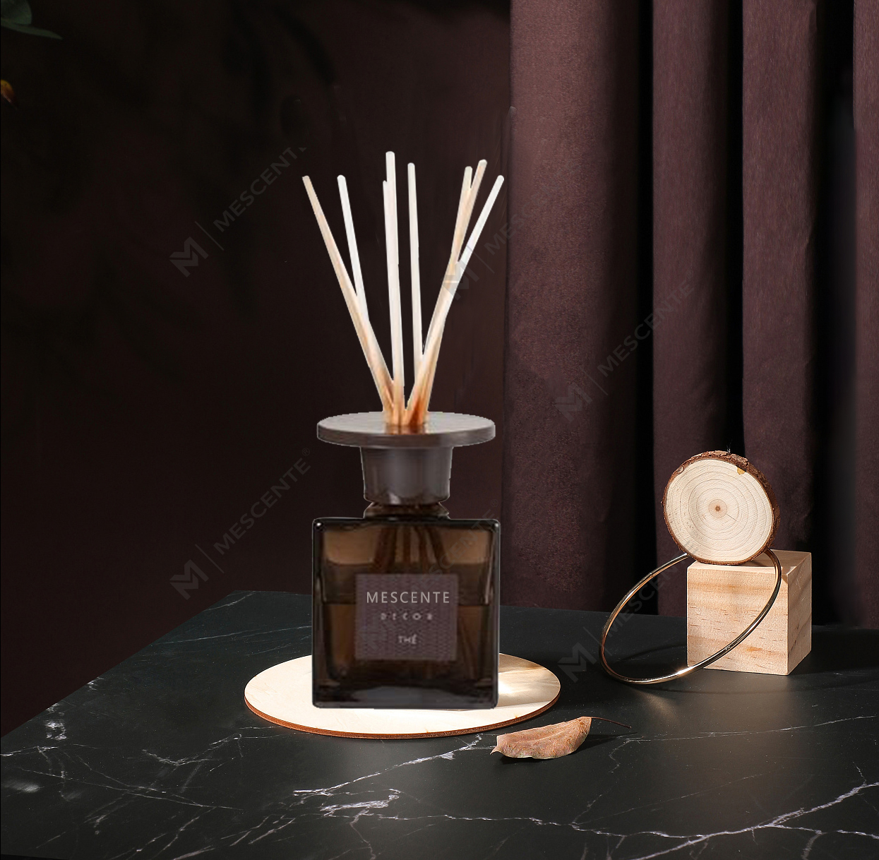 Mescente 2pk 120ml white dandelion reed diffuser set, private label reed diffuser sets