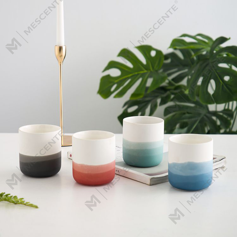M&Scent Decorrative Ceramic Blue and White Vase Taper Tealight Candle Holder, Lanterns and Candle Jars