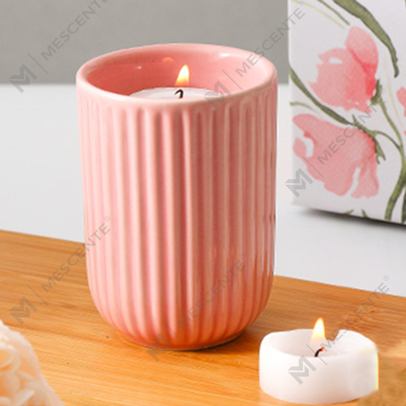 Wholesale Luxury Customised Private Label Colored Ceramic Soy Wax Woodwick Scented Candles In Bulk