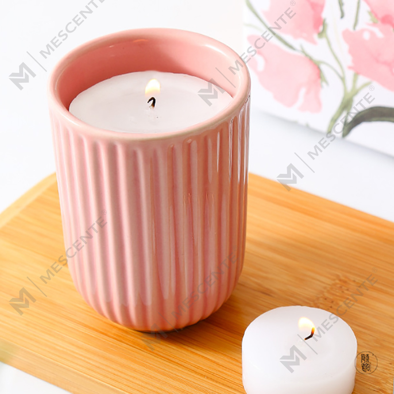 Wholesale Luxury Customised Private Label Colored Ceramic Soy Wax Woodwick Scented Candles In Bulk