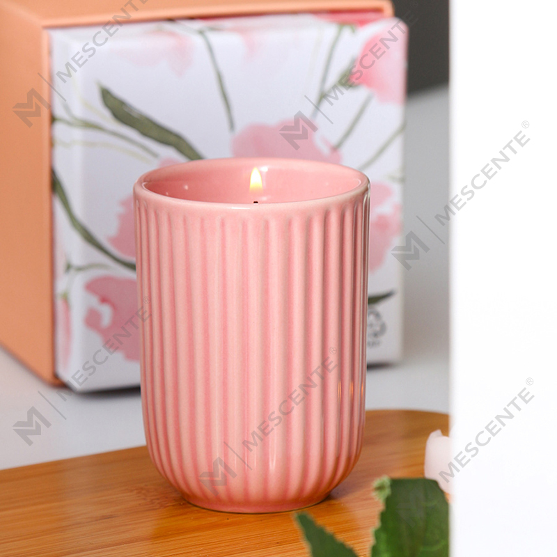 Wholesale Luxury Customised Private Label Colored Ceramic Soy Wax Woodwick Scented Candles In Bulk