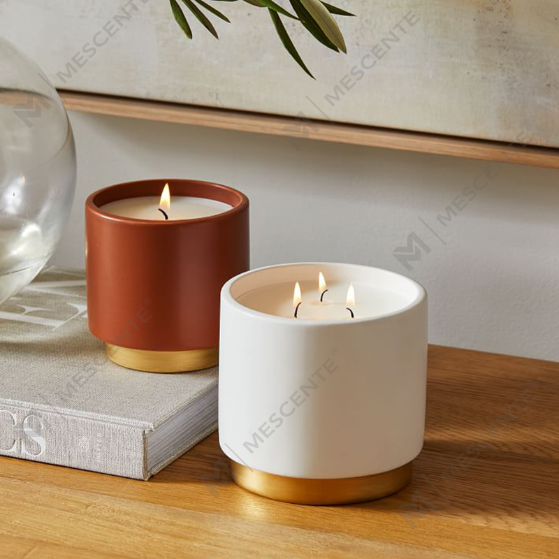 Wholesale Free Shipping Luxury Customised Private Label 3 Wick Soy Wax Scented Candles In Bulk