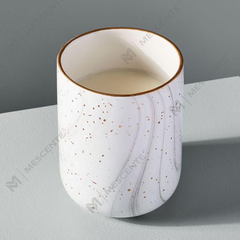 M&Scente White Ceramic Electric Fragrance Candle Wax Warmer for Spa and Aromatherapy