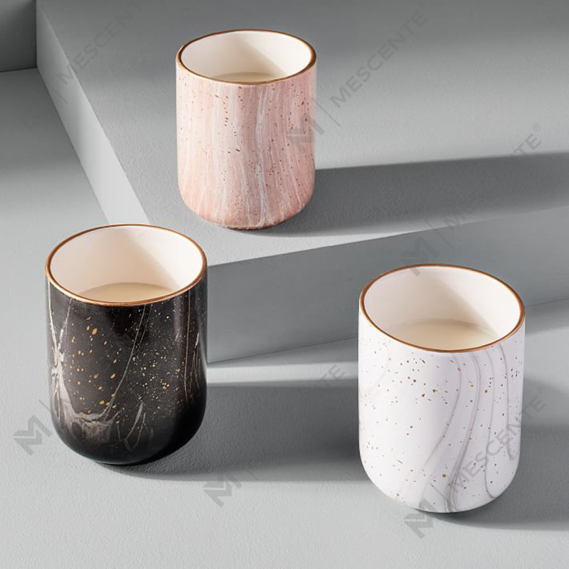 M&Scente White Ceramic Electric Fragrance Candle Wax Warmer for Spa and Aromatherapy