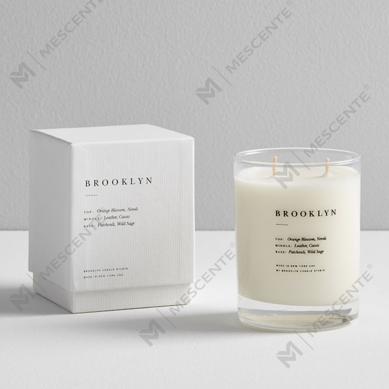 M&SENTE New Product Home Decoration Custom 2 wick Scented Candles In Glass Jar