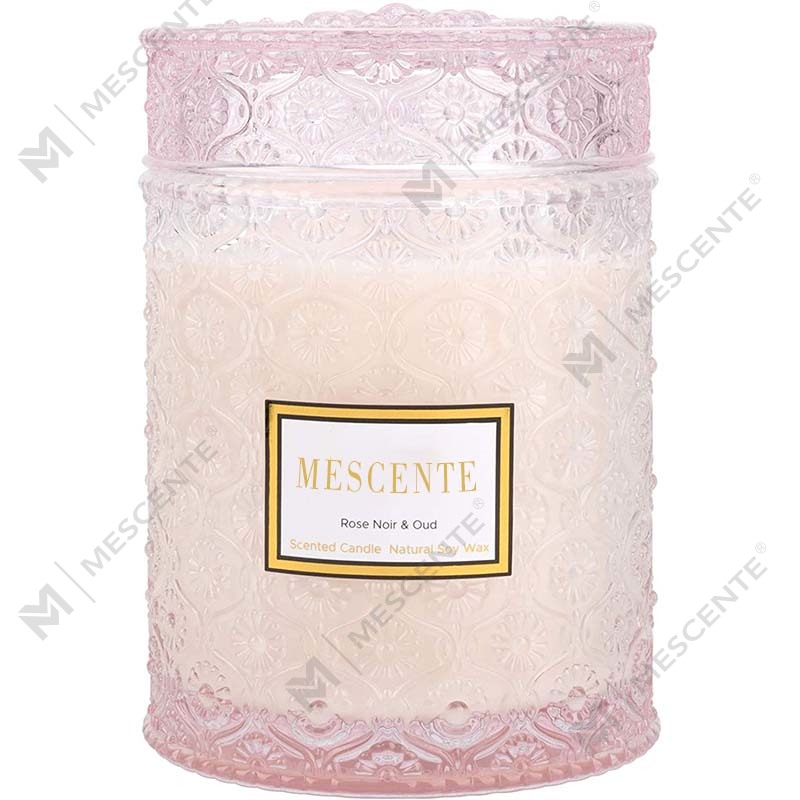 Homemade Eucalyptus Spear Mint Soy Wax Dried Flower Scent Spa Candle