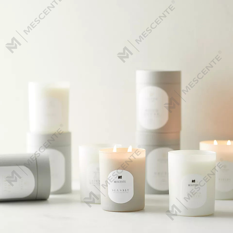 Meditation Non-Toxic Stones Herb Hand Poured Natural Scented Soy Wax Crystal Candles