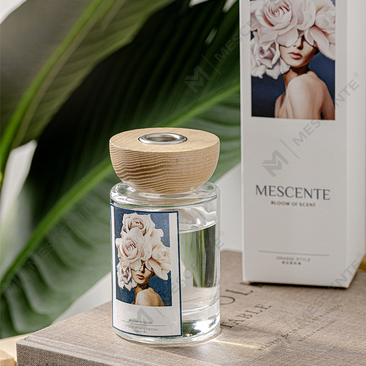 M&Scent wholesale private label glass bottle stick reed diffuser sets with stopper